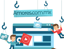 Tablet Screenshot of amores.com.mx